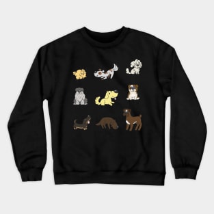 Dog stickers Crewneck Sweatshirt